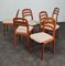 Danish Holdorf Chairs attributed to Dyrlund, Set of 6 2