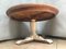 Round Oak Veneer Coffee Table, 1970s 30