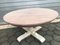 Round Oak Veneer Coffee Table, 1970s, Image 1