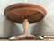 Tavolino da caffè rotondo impiallacciato in quercia, anni '70, Immagine 19