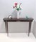 Vintage Ebonized Beech Console Table with Glass Top attributed to Paolo Buffa, Italy, 1950s, Image 2