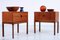 Tables de Chevet Modèle 384 en Teck par Aksel Kjersgaard pour Odder, Danemark, 1950s, Set de 2 10