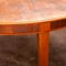 Round Etched Copper Coffee Table, 1970s 6