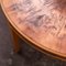 Round Etched Copper Coffee Table, 1970s 5