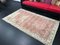 Red Distressed Oriental Faded Rug 5