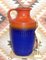 Large Red & Blue Ceramic 7064-45 Vase from Carstens Tönnieshof, 1970s, Image 9