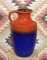 Jarrón 7064-45 grande de cerámica roja y azul de Carstens Tönnieshof, años 70, Imagen 10