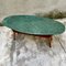 Living Room Table with Green Marble Top, 1950s 5