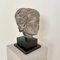 Baroque Gray Sandstone Head of a Woman on a Black Base, 1780s, Image 12