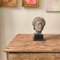 Baroque Gray Sandstone Head of a Woman on a Black Base, 1780s, Image 2