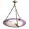 Vintage Art Deco Pate De Verre Ceiling Lamp from Schneider, 1920s, Image 6