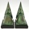 Art Deco Bookends Reading Medieval Ladies by Max Le Verrier, France, 1930, Set of 2 7