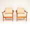 Vintage Cherry Armchairs attributed to Walter Knoll / Wilhelm Knoll, 1960s, Set of 2 2