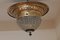 German Ceiling Lamp with Large Decorated Brass Mount and Glass Bead Shade, 1900s 2