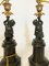 French Louis XVI Style Caryatids Putto Candelabra Table Lamps in Marble & Spelter, 19th Century, Set of 2 6