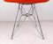Wire DKR-2 Stuhl mit orangefarbenem Bikini von Ray & Charles Eames für Herman Miller, USA, 1960er 18