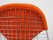 Chaise Wire DKR-2 avec Tissu d'Ameublement Orange par Ray & Charles Eames pour Herman Miller, USA, 1960s 15