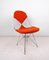 Wire DKR-2 Chair with Orange Bikini Upholstery by Ray & Charles Eames for Herman Miller, USA, 1960s 3