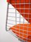 Sedia DKR-2 in tessuto arancione di Ray & Charles Eames per Herman Miller, Stati Uniti, anni '60, Immagine 17