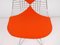 Wire DKR-2 Chair with Orange Bikini Upholstery by Ray & Charles Eames for Herman Miller, USA, 1960s, Image 11