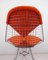 Wire DKR-2 Chair with Orange Bikini Upholstery by Ray & Charles Eames for Herman Miller, USA, 1960s 13