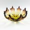 Large Mid-Century Murano Glass Flamed Centerpiece or Bowl, Italy, 1960s, Image 4