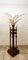 Lámpara de pie Palm Tre vintage de hierro con pétalos de tela, Imagen 19