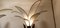 Lámpara de pie Palm Tre vintage de hierro con pétalos de tela, Imagen 20