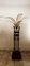 Vintage Eisen Palm Tre Stehlampe mit Stoffblättern 22