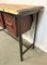 Industrial Worktable with 3 Iron Drawers, 1960s, Image 17