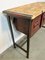 Industrial Worktable with 3 Iron Drawers, 1960s 16