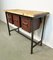 Industrial Worktable with 3 Iron Drawers, 1960s, Image 2