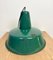 Industrial Green Enamel Factory Lamp, 1960s 10