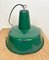 Industrial Green Enamel Factory Lamp, 1960s 12