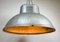 Large Oval Industrial Polish Factory Pendant Lamp from Predom Mesko, 1960s 8