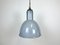 Bauhaus Industrial Grey Enamel Pendant Lamp, 1950s 1