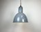 Bauhaus Industrial Grey Enamel Pendant Lamp, 1950s 9