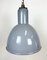 Bauhaus Industrial Grey Enamel Pendant Lamp, 1950s 2