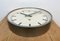 Large Industrial Grey Wall Clock from Pragotron, 1960s, Image 12