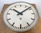 Large Industrial Grey Wall Clock from Pragotron, 1960s, Image 7