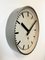 Large Industrial Grey Wall Clock from Pragotron, 1960s, Image 3