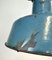 Industrial Blue Enamel Factory Lamp with Cast Iron Top, 1960s 6