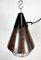Lámpara colgante industrial de baquelita marrón de VEB Narva, años 60, Imagen 7
