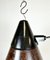 Industrial Brown Bakelite Pendant Light from VEB Narva, 1960s 3