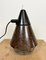 Lámpara colgante industrial de baquelita marrón de VEB Narva, años 60, Imagen 13
