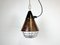 Lámpara colgante industrial de baquelita marrón de VEB Narva, años 60, Imagen 1