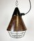 Lámpara colgante industrial de baquelita marrón de VEB Narva, años 60, Imagen 2