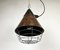 Lámpara colgante industrial de baquelita marrón de VEB Narva, años 60, Imagen 8