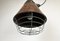 Lámpara colgante industrial de baquelita marrón de VEB Narva, años 60, Imagen 5