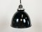 Small Industrial Black Enamel Pendant Lamp, 1950s 1